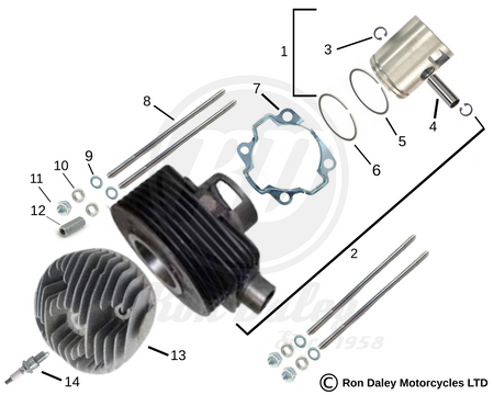 Cylinder Assembly PX125/PX150