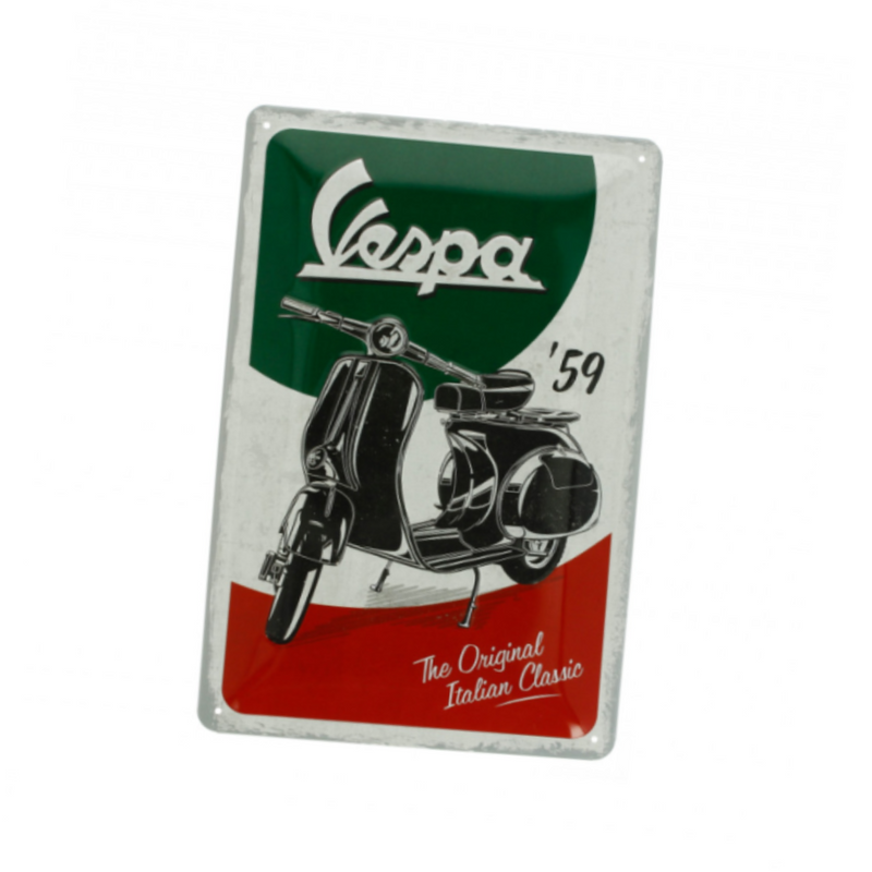 Piaggio Vespa 'Italian Classic' Metal Sign