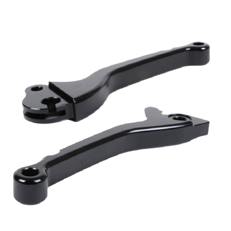 BGM PRO Vespa PX Grimeca Brake and Clutch Lever Set Gloss Black (1998-2003)