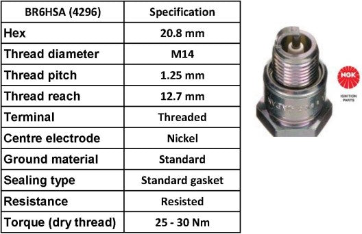 NGK Spark Plug BR6HSA