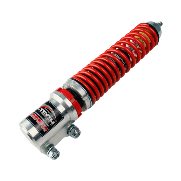 Carbone HI-TECH Vespa Front Shock Absorber Silver & Red GTS, GTV, GT