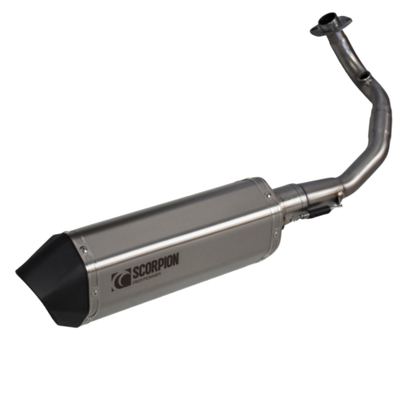 Scorpion Vespa GTS 125 iGET (2017-2019) EURO 4 Brushed Stainless Exhaust